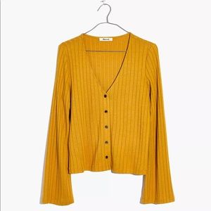 Madewell Bell-Sleeve Cardigan Top